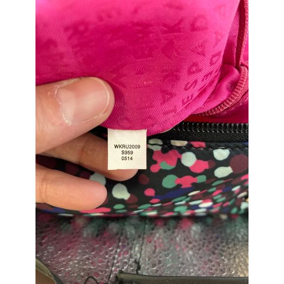 KATE SPADE LARGE MULTI COLOR PRINT NYLON SHOULDER BAG (ASIS) - Picture 12 of 13